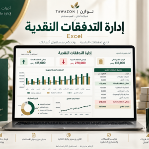 إدارة التدفقات النقدية – Excel