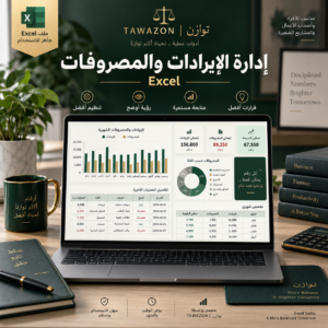 إدارة الإيرادات والمصروفات – Excel