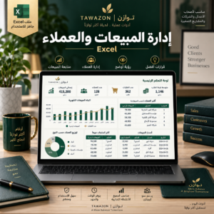 إدارة المبيعات والعملاء – Excel