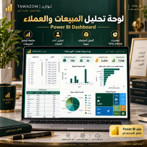 لوحة تحليل المبيعات والعملاء – POWER BI Dashboard